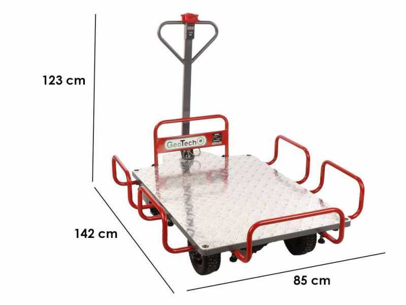 GeoTech E-Truck 400 - Carretilla el&eacute;ctrica de bater&iacute;a 40V 6Ah