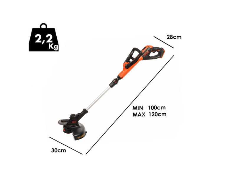 Black &amp; Decker STC1820PCB-XJ - Cortabordes de bater&iacute;a - BATER&Iacute;A Y CARGADOR NO EST&Aacute;N INCLUIDOS