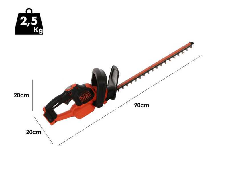 Black &amp; Decker GTC18452PCB-XJ - Cortasetos de bater&iacute;a - BATER&Iacute;A Y CARGADOR NO EST&Aacute;N INCLUIDOS