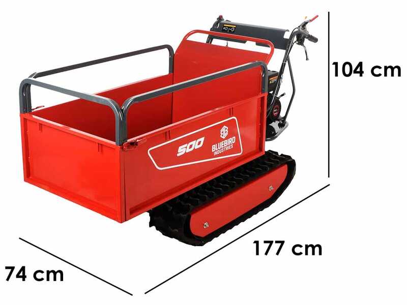 Blue Bird Carrier 500 - Carretilla de orugas extensible - Capacidad 500Kg