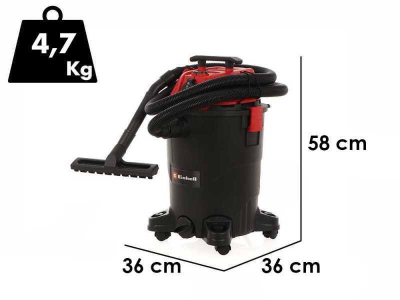 Einhell TC-VC 1825 A - Aspirador de s&oacute;lidos y l&iacute;quidos - Bid&oacute;n 25L - 1250W