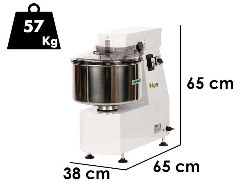 Fimar 20LN - Amasadora de espiral - Trif&aacute;sica - 16 Kg - 2 Velocidades