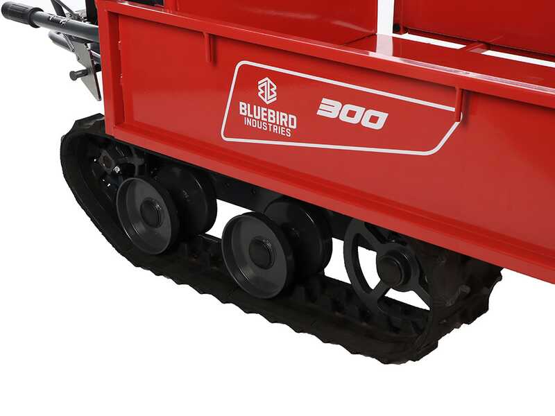 Blue Bird Carrier 300 - Carretilla de orugas con caj&oacute;n extensible - Capacidad  300Kg