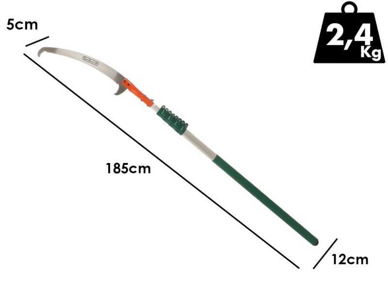 GeoTech STP S 550 - Serrucho con p&eacute;rtiga telesc&oacute;pica - 185-550cm