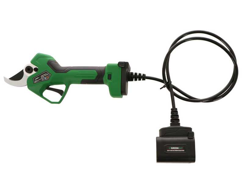 GreenBay TopCut 45 - Tijeras el&eacute;ctricas de poda - 2x 21.6V 4Ah