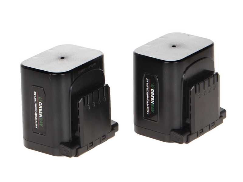 GreenBay TopCut 45 - Tijeras el&eacute;ctricas de poda - 2x 21.6V 4Ah