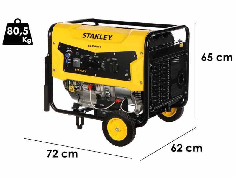 Stanley SG 4200B-1 - Generador de gasolina - AVR - 4.3kW monof&aacute;sico