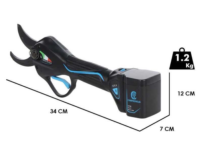 Campagnola NOVA 40 - Tijera el&eacute;ctrica de bater&iacute;a - 21.6V 2.5Ah - Di&aacute;metro de corte 40 mm