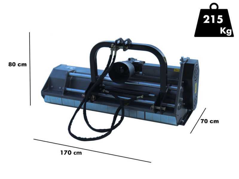 BlackStone BL 160 Hydro - Trituradora para tractor - Serie ligera - Desplazamiento hidr&aacute;ulico