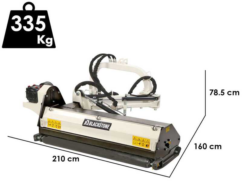 BlackStone BVL 165 L - Trituradora lateral de brazo para tractor - Serie ligera