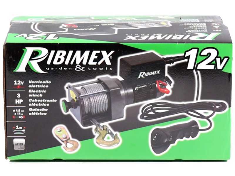 Ribimex PE12V/2500 - Cabrestante el&eacute;ctrico de bater&iacute;a 12V - 3 HP