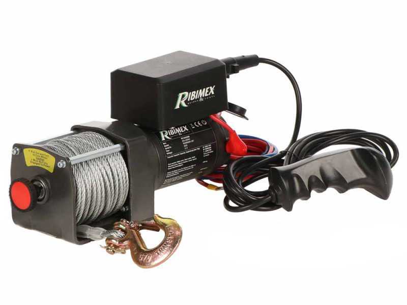Ribimex PE12V/2500 - Cabrestante el&eacute;ctrico de bater&iacute;a 12V - 3 HP