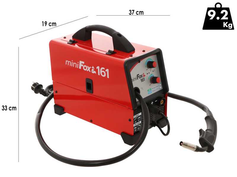 Helvi Mini FOX 161 - Soldadora Inverter (MIG/MAG) corriente continua (DC)