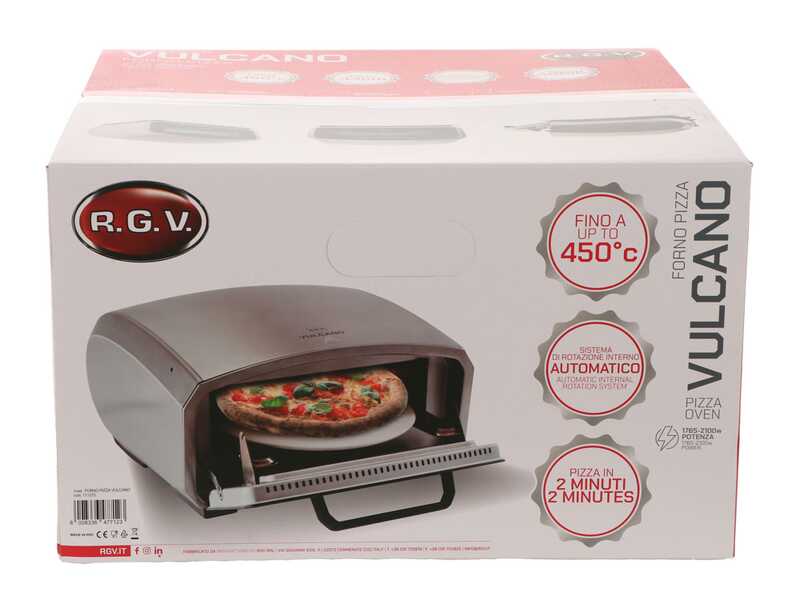 R.G.V. Vulcano - Horno el&eacute;ctrico para pizza - 2100W