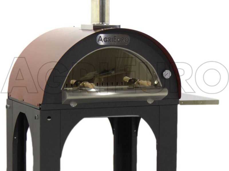 Horno de le&ntilde;a para pizza de exterior Cibus Red - 4 pizzas