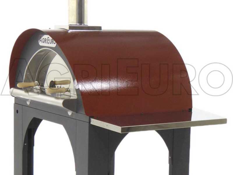 Horno de le&ntilde;a para pizza de exterior Cibus Red - 4 pizzas