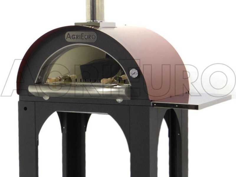 Horno de le&ntilde;a para pizza de exterior Cibus Red - 4 pizzas