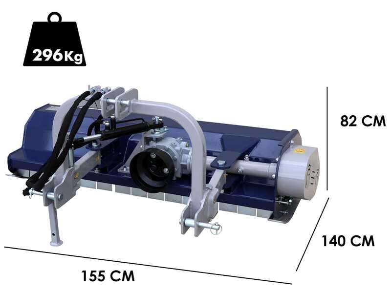 BullMach Maia 115 SH - Trituradora para tractor - Serie media - Desplazamiento hidr&aacute;ulico