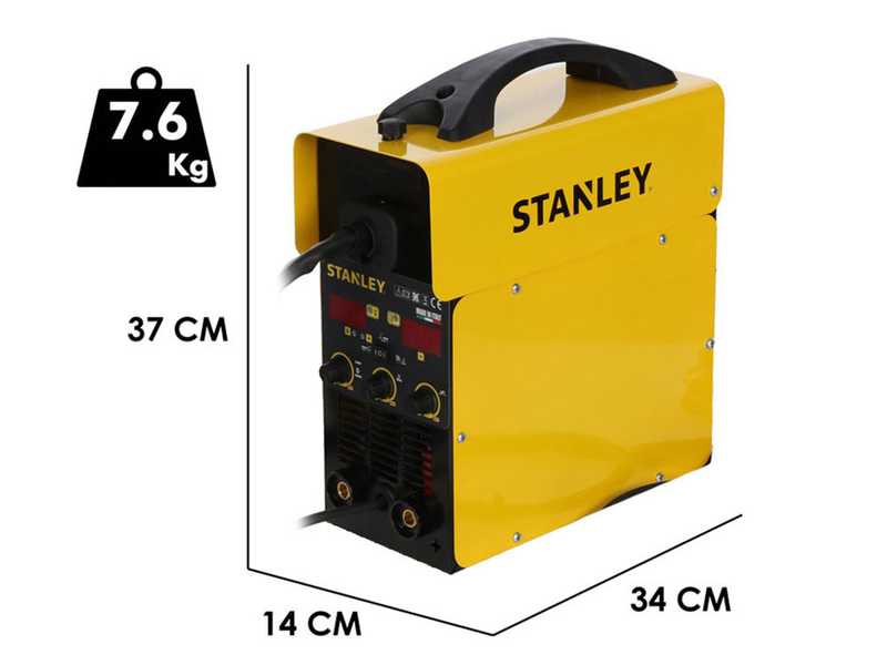 STANLEY MIG 180 - Soldadora Inverter Multiproceso - MIG/MMA/TIG LIFT - GAS/NO GAS