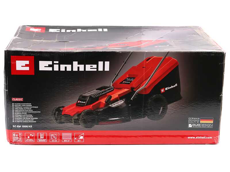 Einhell GC-EM 1800/43 - Cortac&eacute;sped el&eacute;ctrico - 1800 W - Corte de 43 cm