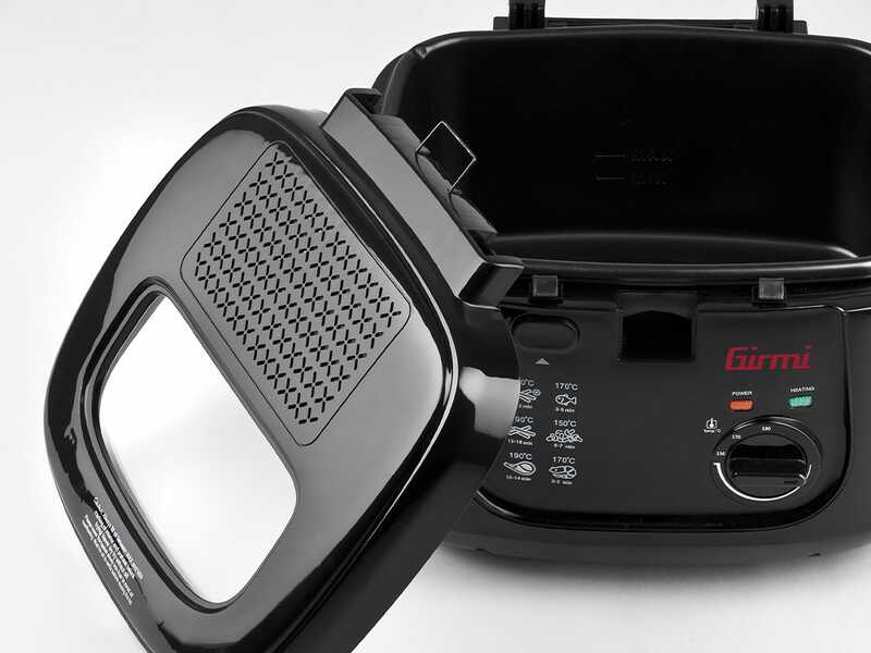 Girmi FG21 - Freidora de aire compacta 2.5L con recipiente
