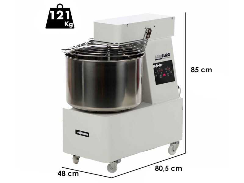 Mixer 5000 T-2G DIG - Amasadora de espiral - 40 Kg trif&aacute;sica de 2 velocidades - Pantalla digital