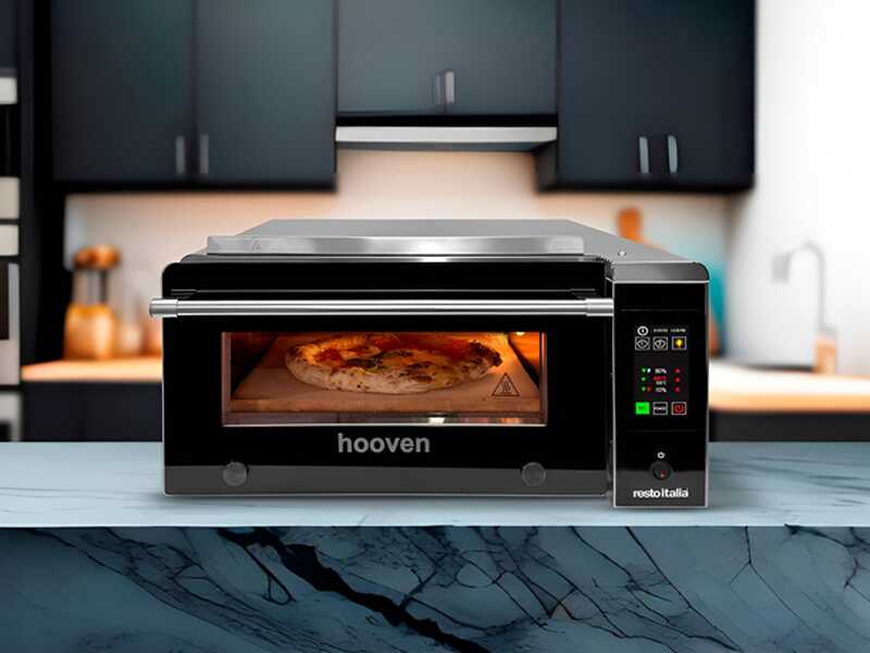 Resto Italia Hooven 341 Digital - Horno el&eacute;ctrico para pizza - Pantalla digital