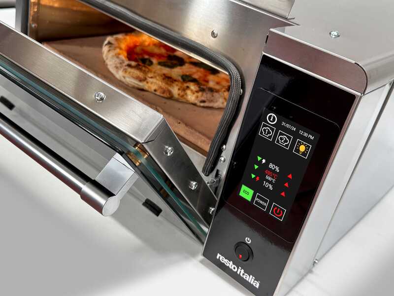 Resto Italia Hooven 341 Digital - Horno el&eacute;ctrico para pizza - Pantalla digital