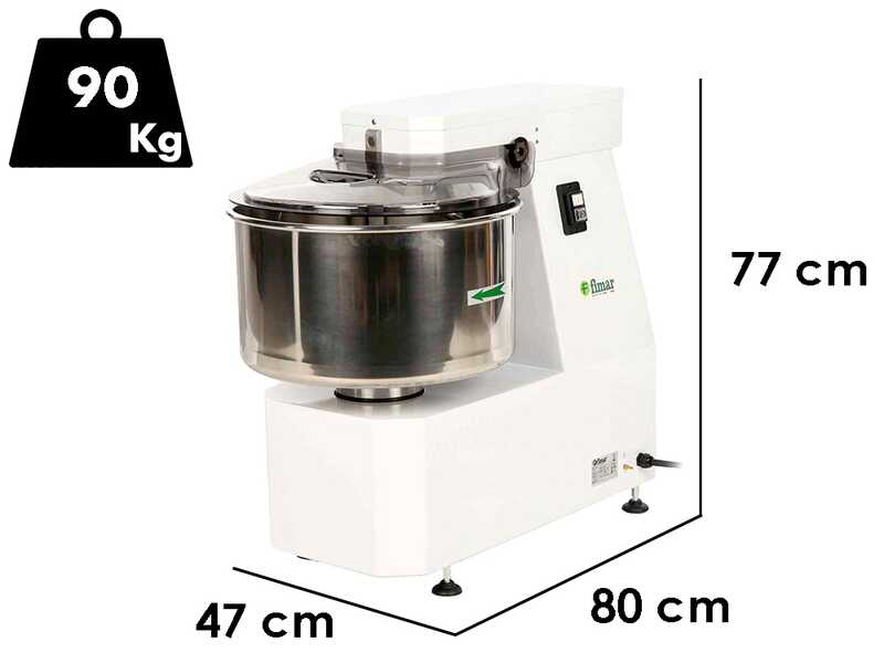 Fimar 40LN - Amasadora de espiral - Trif&aacute;sica - 36 Kg