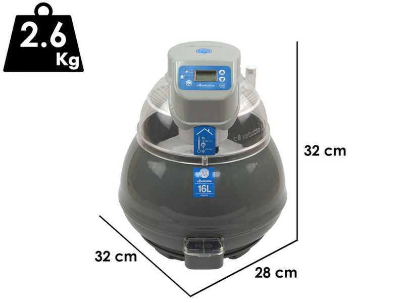 Novital Covatutto 16L Fan - Incubadora de huevos autom&aacute;tica - 16 huevos