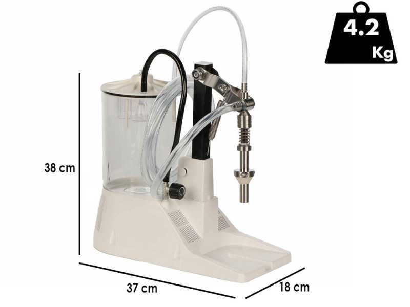 Tenco Enolmatic Birra Inox - Embotelladora el&eacute;ctrica para cerveza con boquilla de acero inoxidable