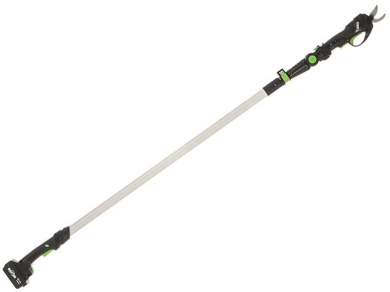 Ribimex PRBAT20/SEC - Tijeras el&eacute;ctricas de poda con p&eacute;rtiga 147-203 cm - 20V/4Ah