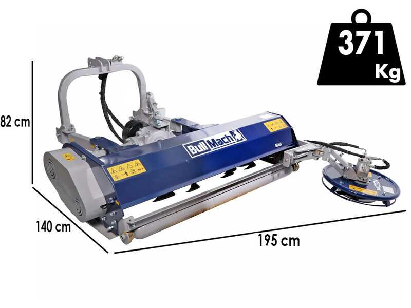 BullMach Maia 175 S  - Trituradora para tractor - Serie media - Desplazamiento manual