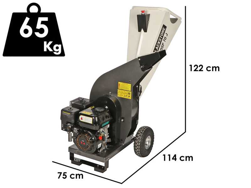 BlackStone DSP 70 J - Biotrituradora de gasolina - Motor Loncin de 212cc