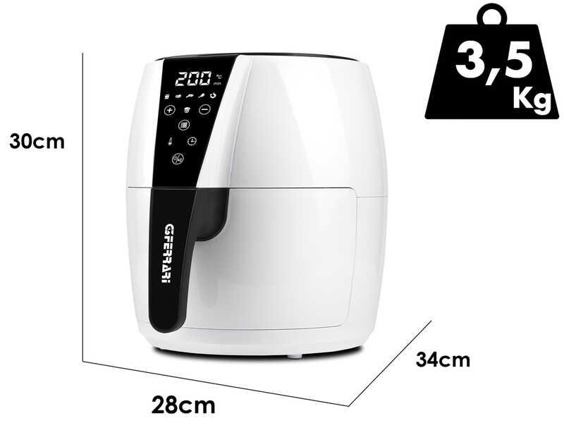 G3 Ferrari Friggisano Easy - Freidora de aire digital 4.8L