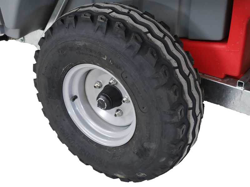 Atomizador de arrastre Gray T Car 1500/90 con enganche para tractor para tratamientos fitosanitarios - Capacidad 1500L - Bomba AR1203