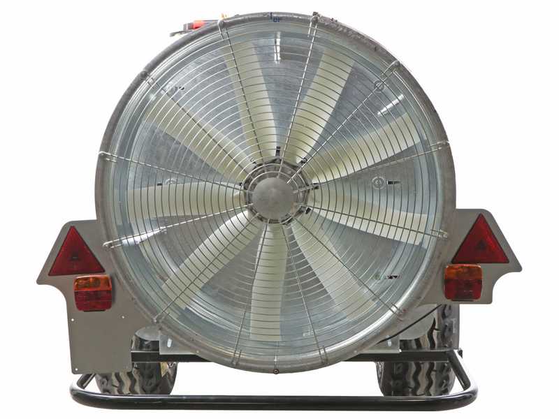 Atomizador de arrastre Gray T Car 1500/90 con enganche para tractor para tratamientos fitosanitarios - Capacidad 1500L - Bomba AR1203