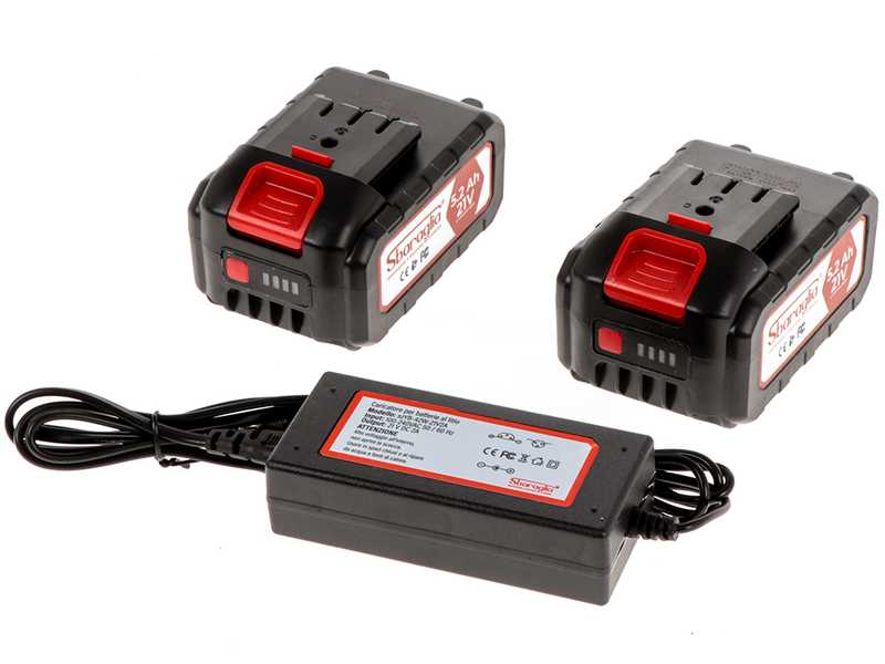 Kit Sbaraglia Tecno Cordless - 2x Bater&iacute;as 21V/5.2 Ah + 1x Cargador