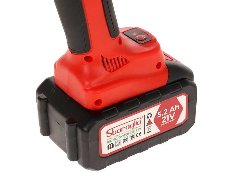 Sbaraglia Tecno Smart 37 - Tijeras el&eacute;ctricas de bater&iacute;a - 21V/5.2Ah