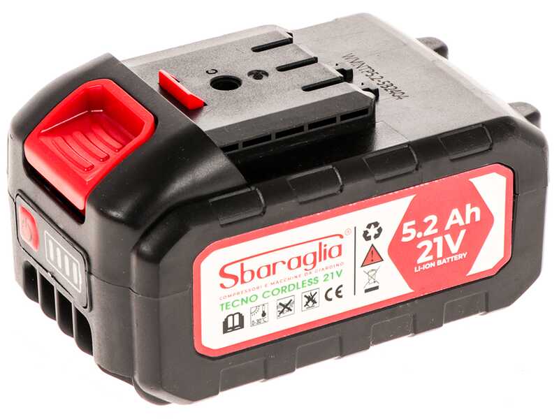 Sbaraglia Tecno Smart 37 - Tijeras el&eacute;ctricas de bater&iacute;a - 21V/5.2Ah