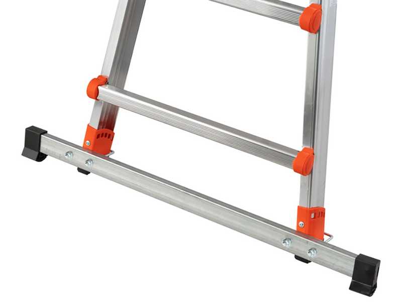 Gierre Peppina AL020DS - 2x8 pelda&ntilde;os, 4,70 m - Escalera telesc&oacute;pica de aluminio