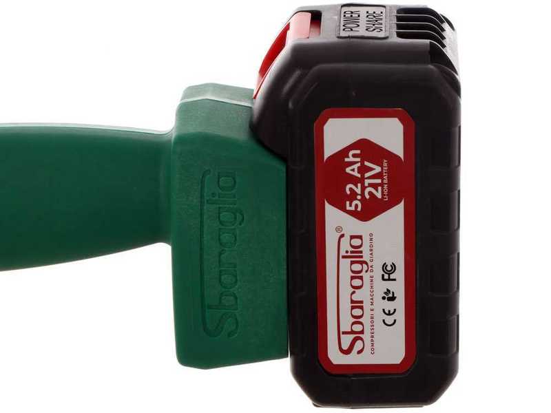 Sbaraglia Ares 21V - Podadora de bater&iacute;a con p&eacute;rtiga fija - 21V/5.2Ah