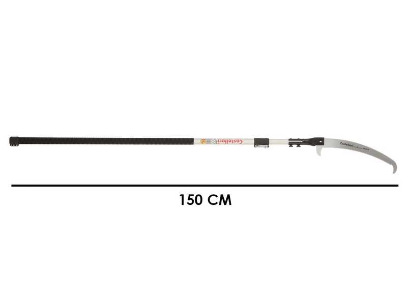 Castellari PO35P+ATO2 - Serrucho con p&eacute;rtiga ovalada de aluminio - 150-240 cm - Cuchilla de 35 cm