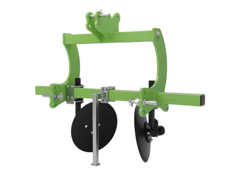 Seven Italy Big - Disco aporcador - 2 elementos - Serie mediana - Bastidor de 140 cm - Para tractores con enganche de tres puntos