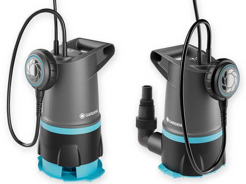 Gardena 20000 BASIC - Bomba sumergible el&eacute;ctrica 2 en 1 para agua limpia y sucia - Flotador integrado
