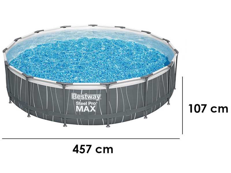 Bestway Steel Pro Max 561GD - &Oslash;457x107 cm - Piscina redonda