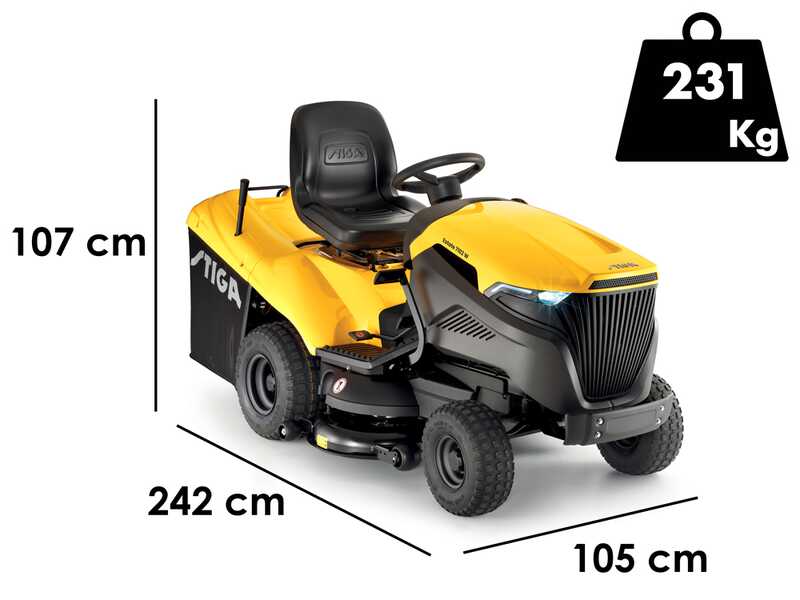 Stiga Estate 7102 W - Tractor cortac&eacute;sped - cambio hidrost&aacute;tico - recogedor - mulching