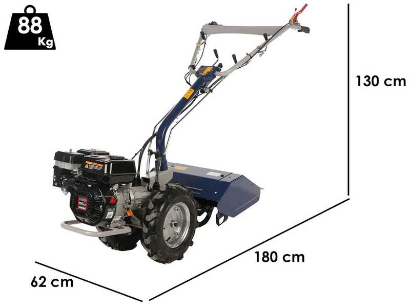 BullMach Chimera 300 - Motocultor de gasolina - Loncin G200F - 6.5HP