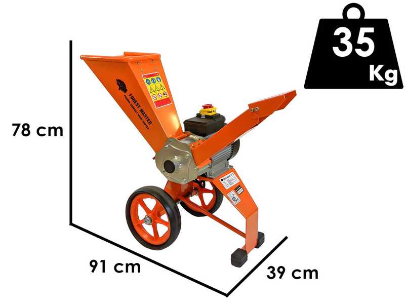 Forest Master FM4DDE-EU - Biotrituradora el&eacute;ctrica - de 4 HP
