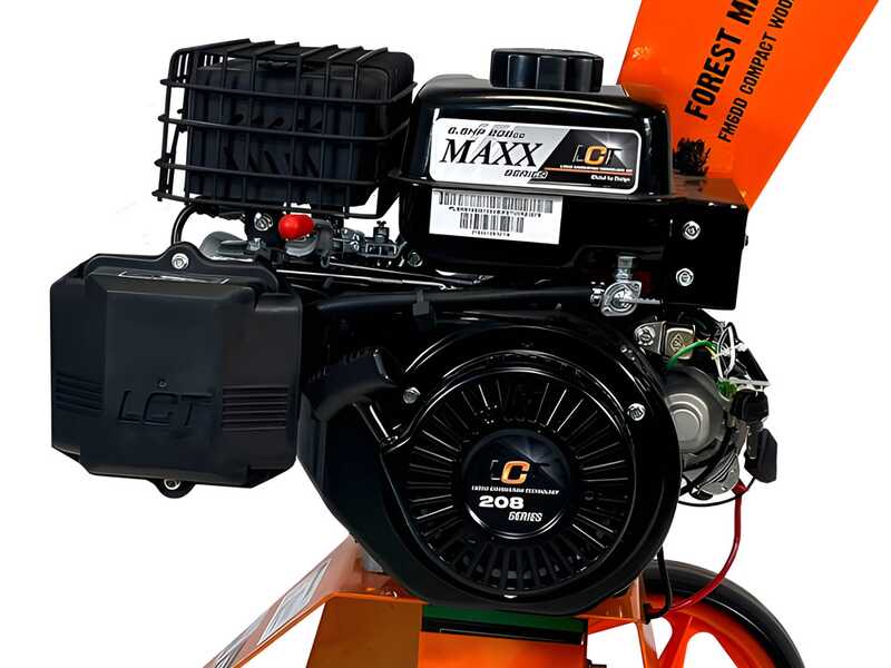 Forest Master FM6DDES-MUL - Biotrituradora de gasolina - Motor de gasolina LCT de 6 HP - Arranque el&eacute;ctrico